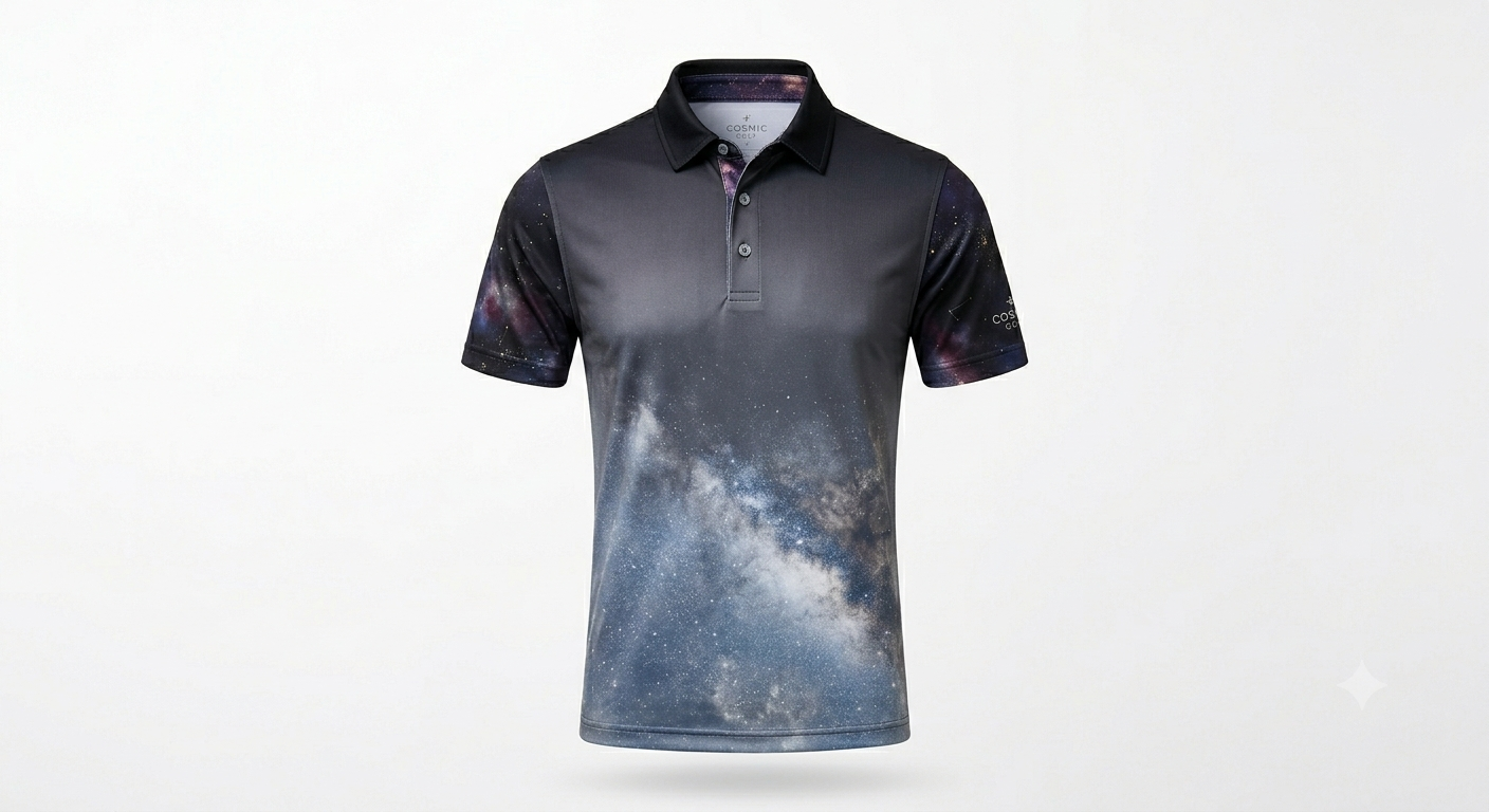 GalaxyWear_Image_05 — ombré nebula print polo
