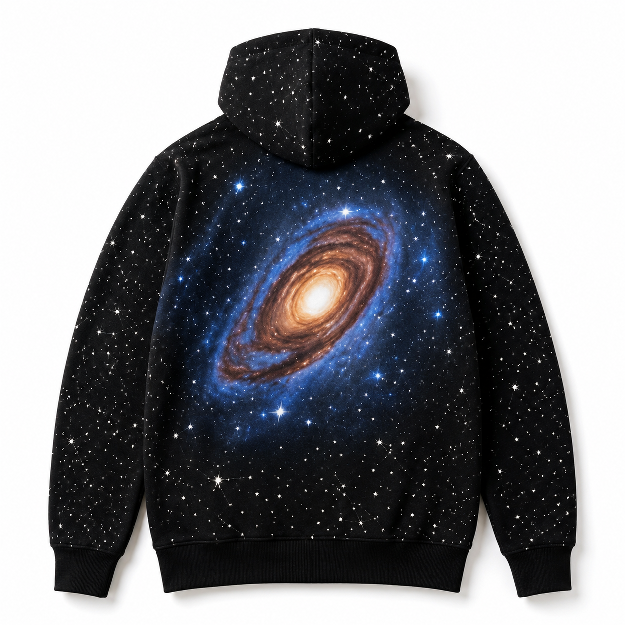 GalaxyWear_Image_08 — black hoodie galaxy back print