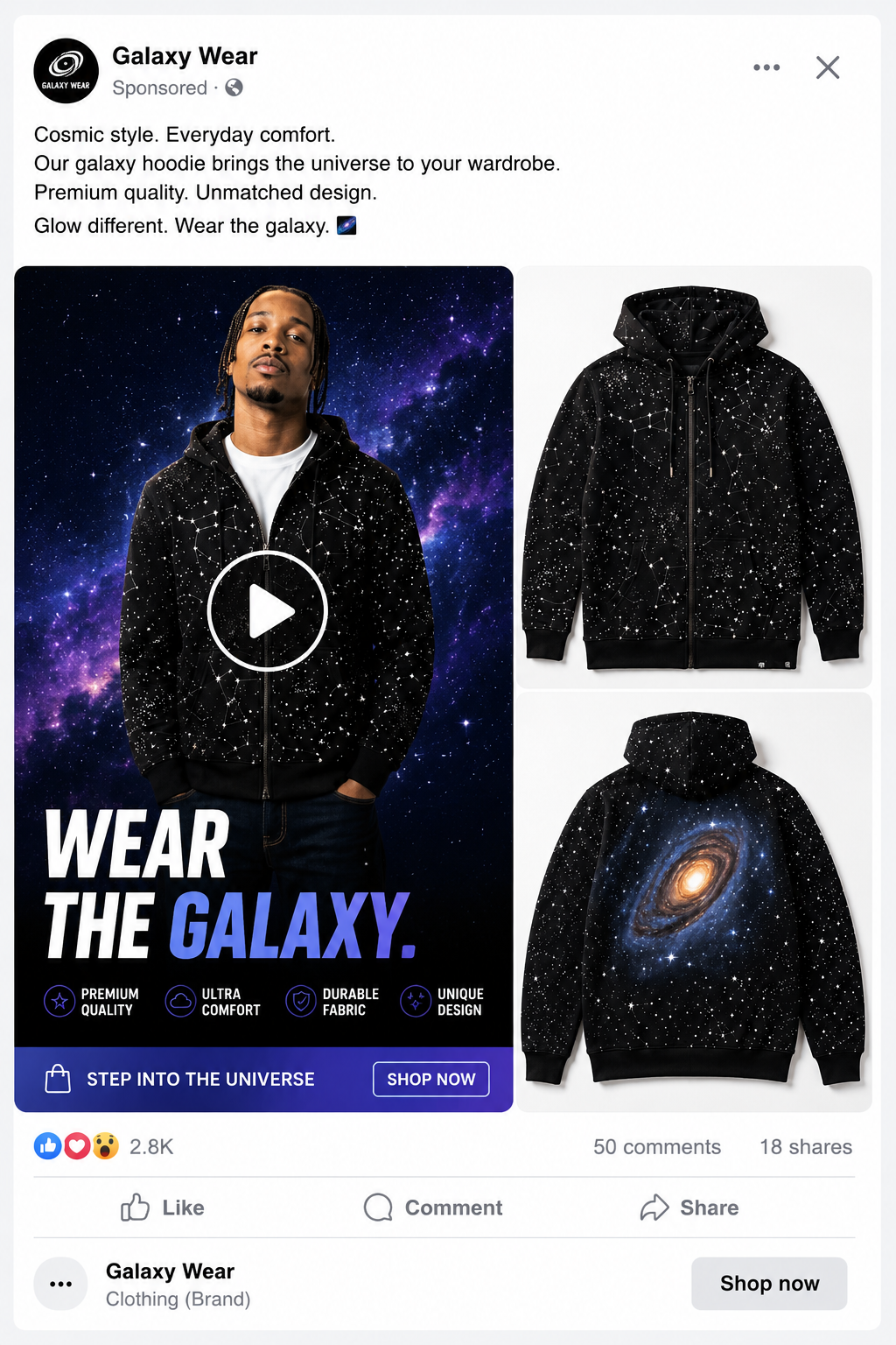 Galaxy Wear Live Meta Ad — Shop Now