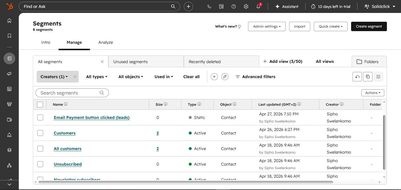 YouTube link click tracking