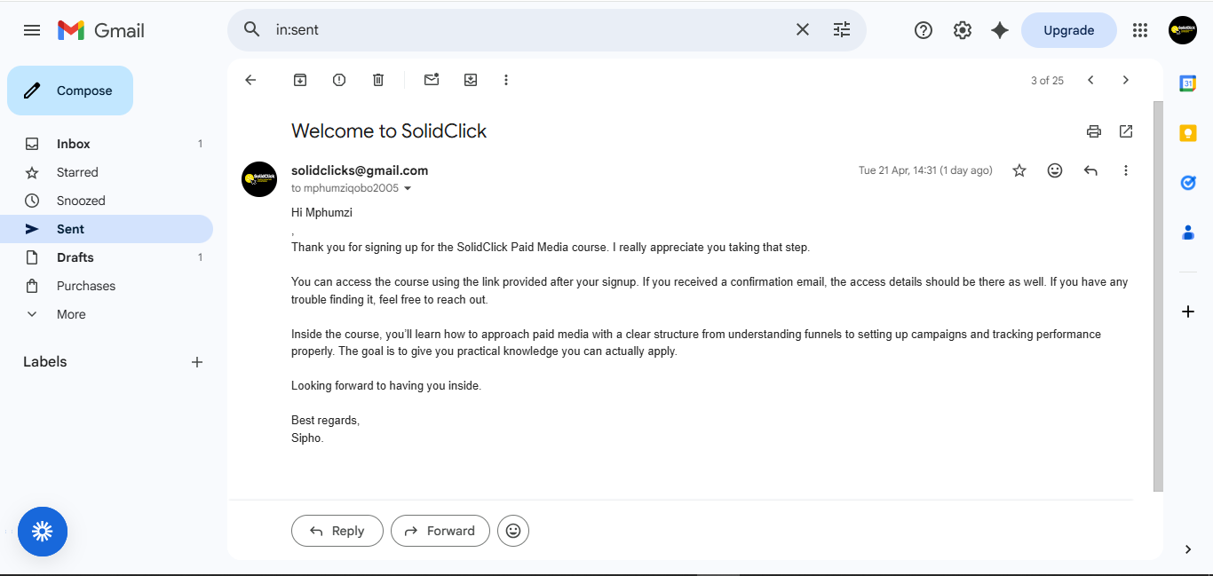 Gmail automation