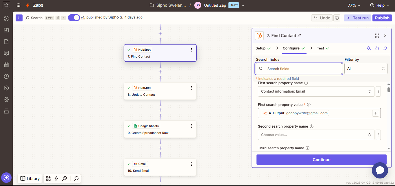 HubSpot find or create